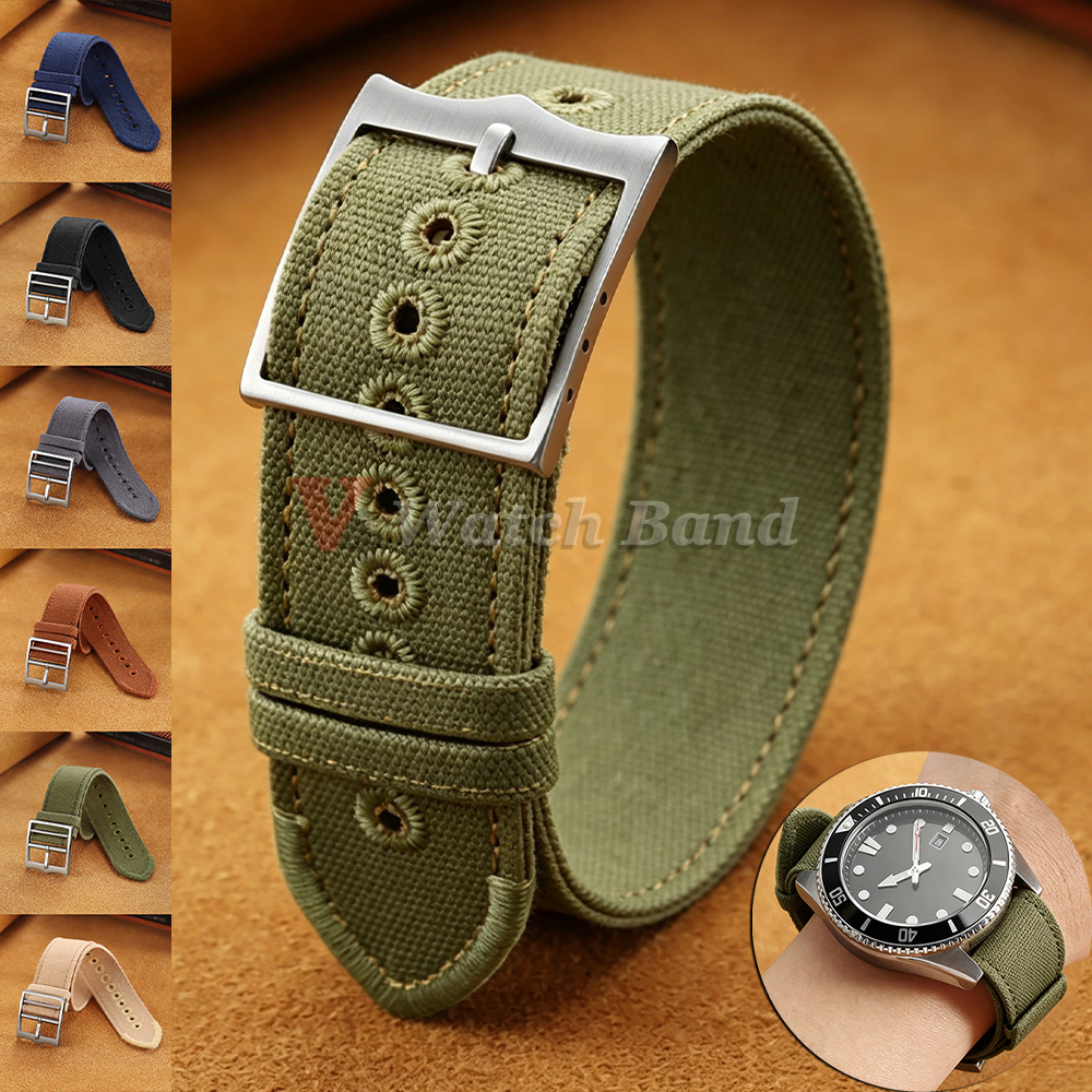 Nato Strap Nylon - Hoogwaardig horlogeband van textiel, 20mm 22mm,
