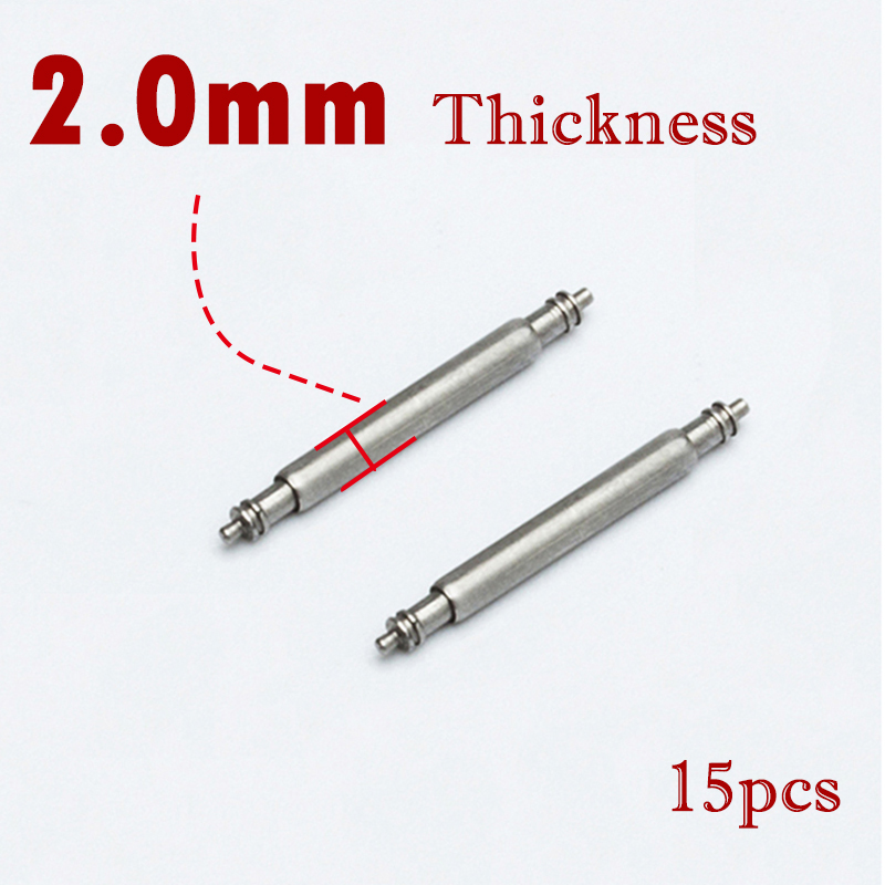 Spring Bar Tool Set - 15 stks Horlogeband Pin 2.0mm Diameter