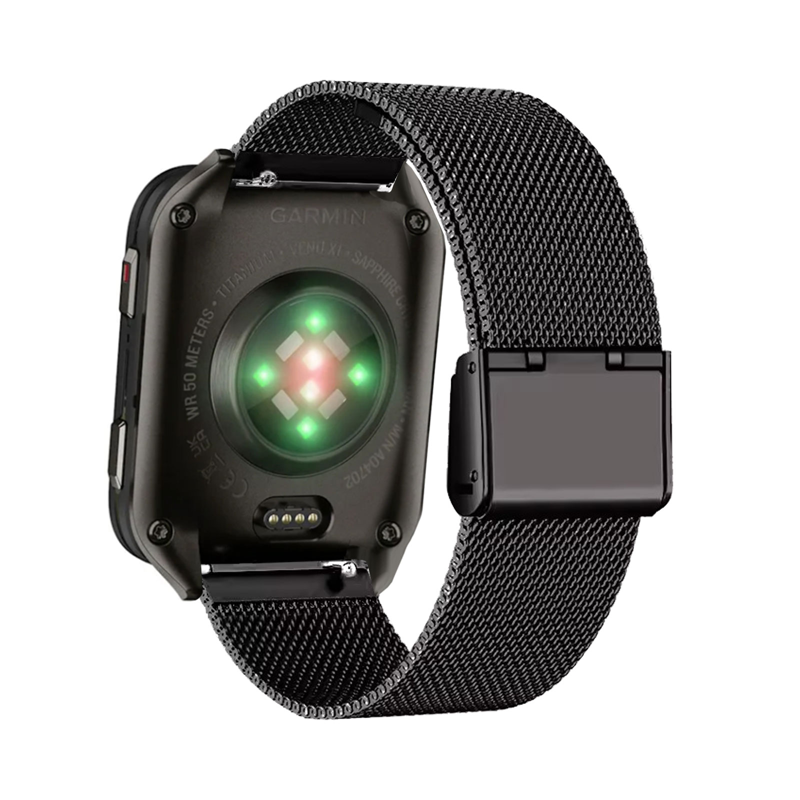 Mesh Strap Metal - Metalen banden voor Garmin Venu X1-band,