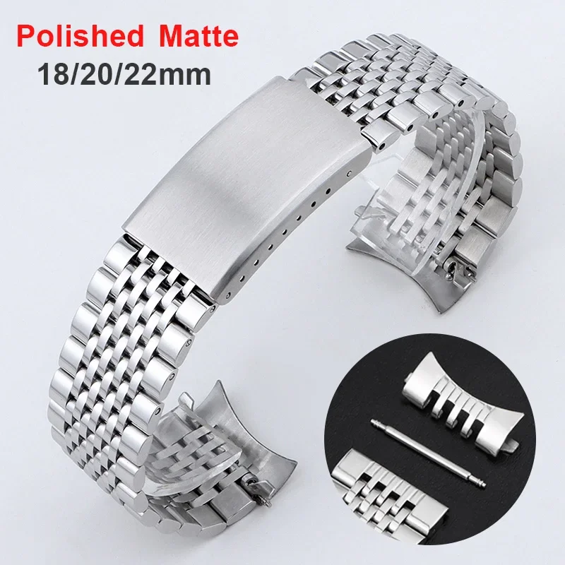 Nato Strap Nylon - 18mm 20mm 22mm gebogen platte uiteinde