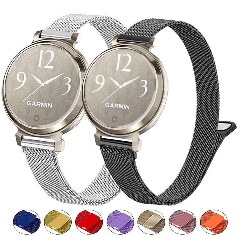 Milanese Loop Magnetic - 14mm Milanese band voor Garmin Lily
