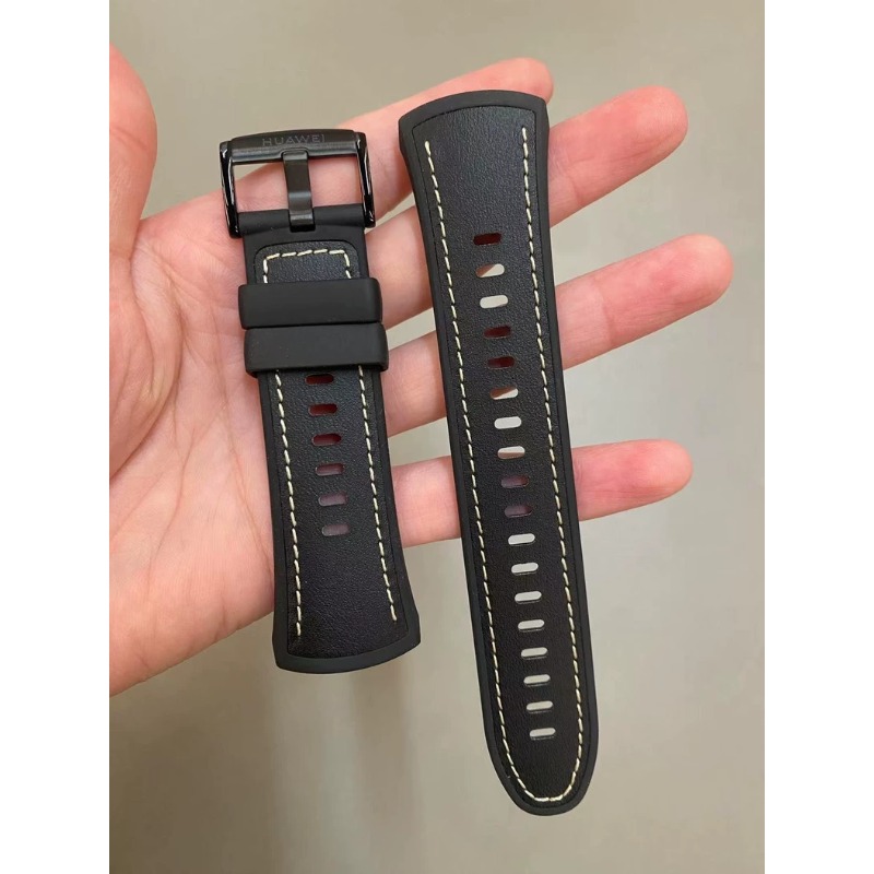 HUAWEI band zwart echt leer en - Leather Strap Quick Release recensie en prijs