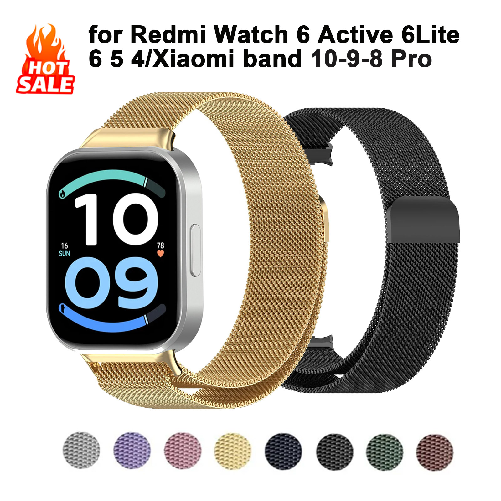 Metalen band voor de Redmi Wat - Milanese Loop Magnetic recensie en prijs