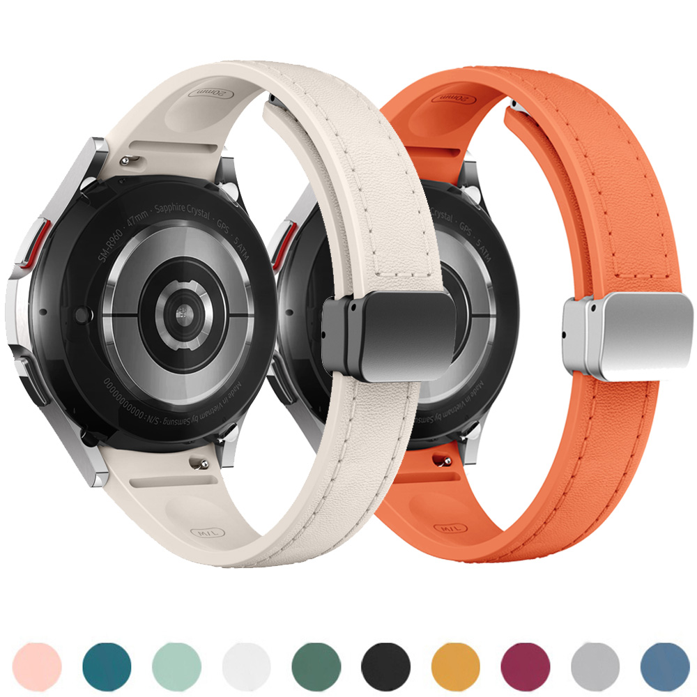 Echt Leer + Siliconen Band Voo - Leather Watch Band Men recensie en prijs