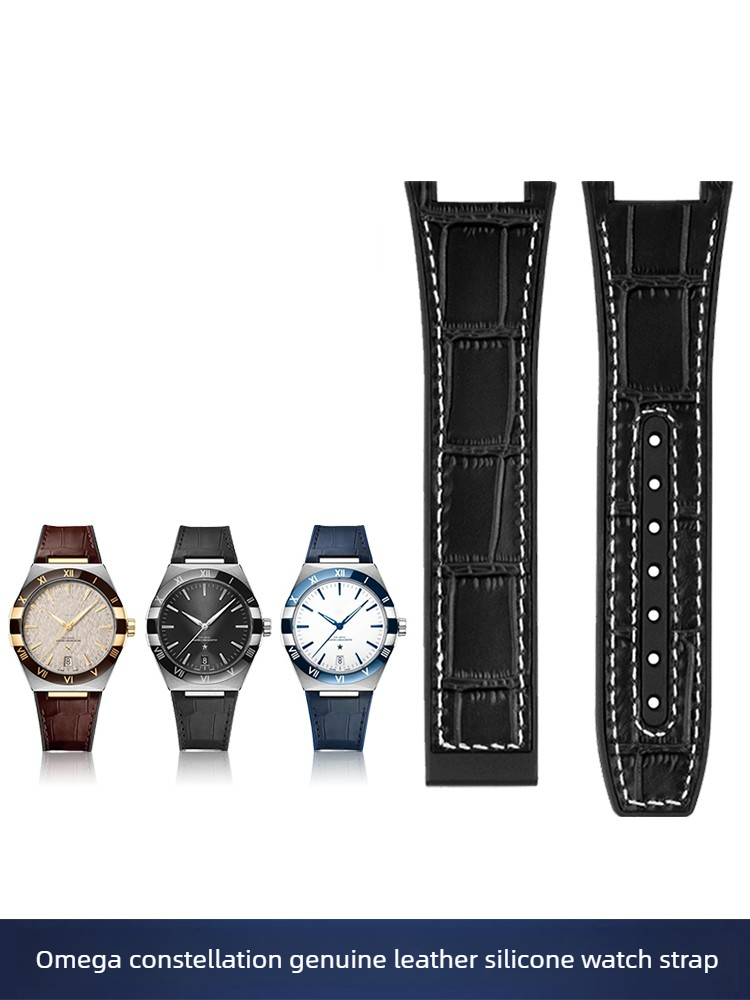 Leren siliconen horlogeband vo - Omega Watch Constellation recensie en prijs