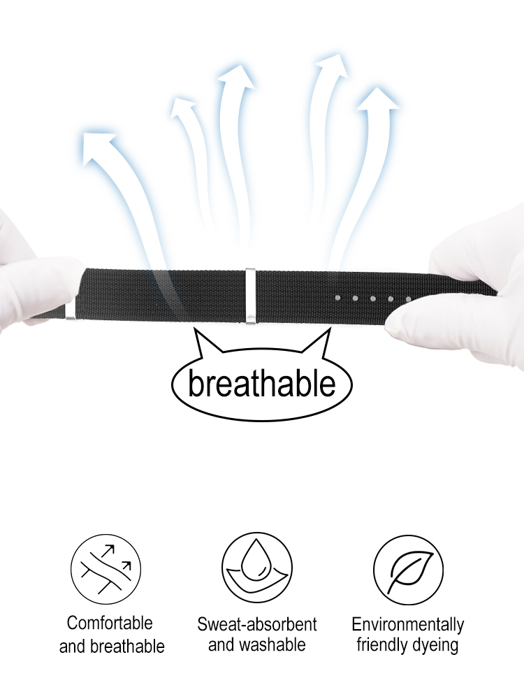 Geribbelde nylon band voor Sei - Nato Strap Nylon recensie en prijs