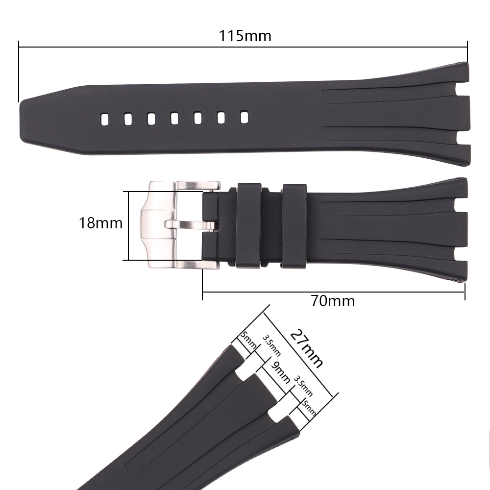 26mm 27mm Rubber Horlogeband V - Audemars Piguet Watch Royal Oak recensie en prijs